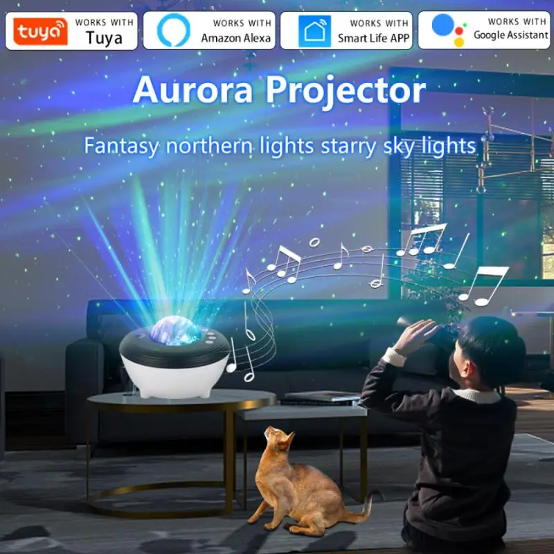 Tuya Smart Star Projector WiFi Laser Starry Sky Projector WiFi USB LED Galaxy Projector Moon Night Light Sky Lamp APP Control
Tuya Smart Star Projector WiFi Laser Starry Sky Projector WiFi USB LED Galaxy Projector Moon Night Light Sky Lamp APP Control