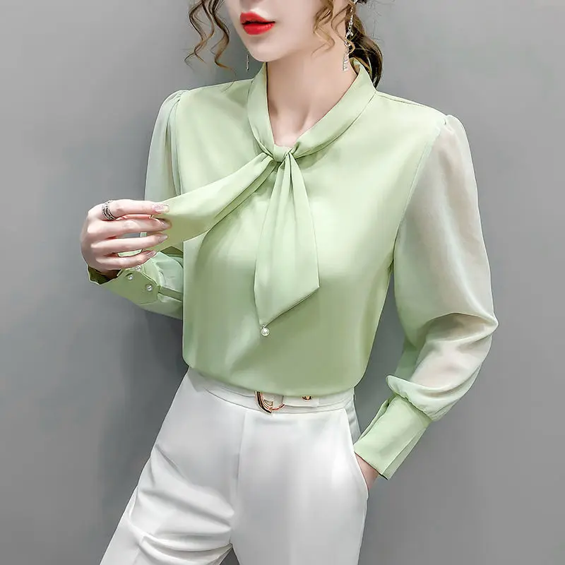 Women 2020 New Fashion Spring Autumn Long Sleeve Chiffon Blouses Female Soild Color V-Neck Tops Ladies Loose Casual Shirts X48
Women 2020 New Fashion Spring Autumn Long Sleeve Chiffon Blouses Female Soild Color V-Neck Tops Ladies Loose Casual Shirts X48