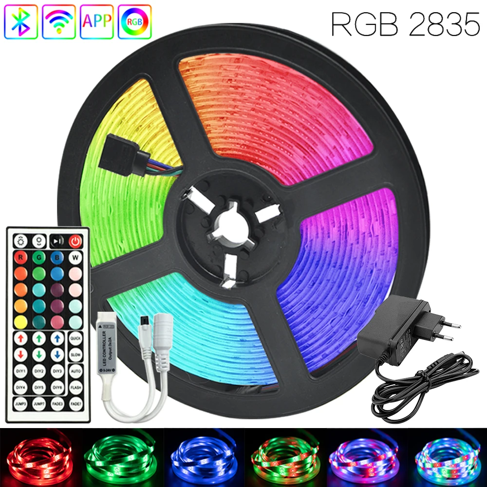 24.6 ft (7.5M) RGB 2835 Color-Changing 12V LED Strip Infrared Remote Control EU Plug For Bedroom Room Kitchen Party Decoration
24.6 ft (7.5M) RGB 2835 Color-Changing 12V LED Strip Infrared Remote Control EU Plug For Bedroom Room Kitchen Party Decoration