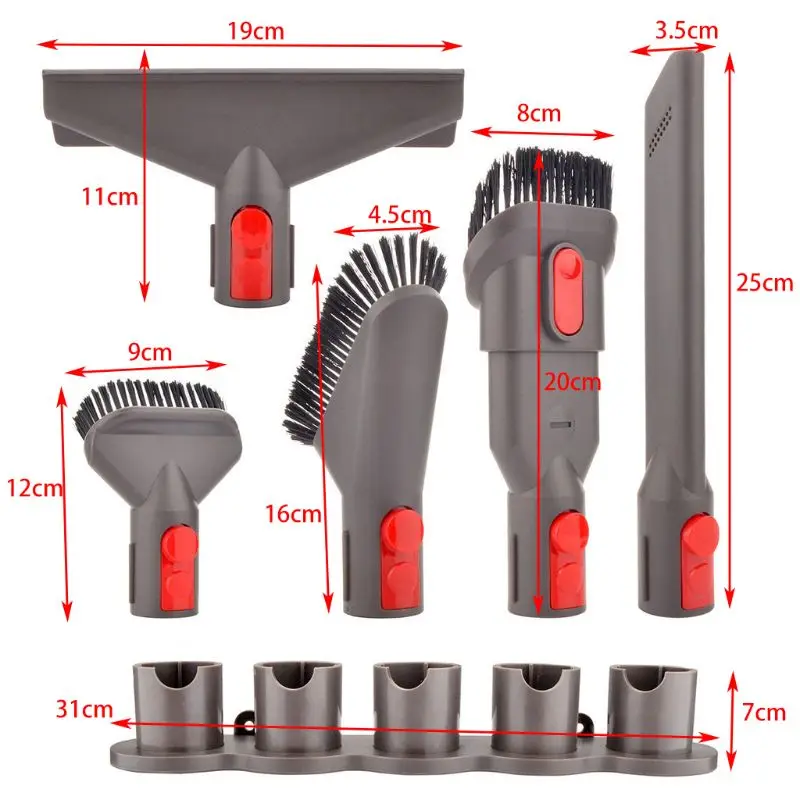 6pcs Vacuum Cleaner Brushes Mount Holder Attachment Kit Vacuum Hose Accessories for dyson V7 V8 V10
6pcs Vacuum Cleaner Brushes Mount Holder Attachment Kit Vacuum Hose Accessories for dyson V7 V8 V10