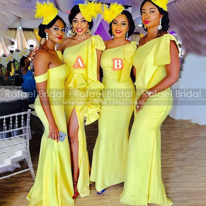 Пикантные желтые платья подружек невесты с оборками Русалка сторона Разделение 2021 длинное платье на одно плечо Свадебные платья Вечерние д...
Пикантные желтые платья подружек невесты с оборками Русалка сторона Разделение 2021 длинное платье на одно плечо Свадебные платья Вечерние д...