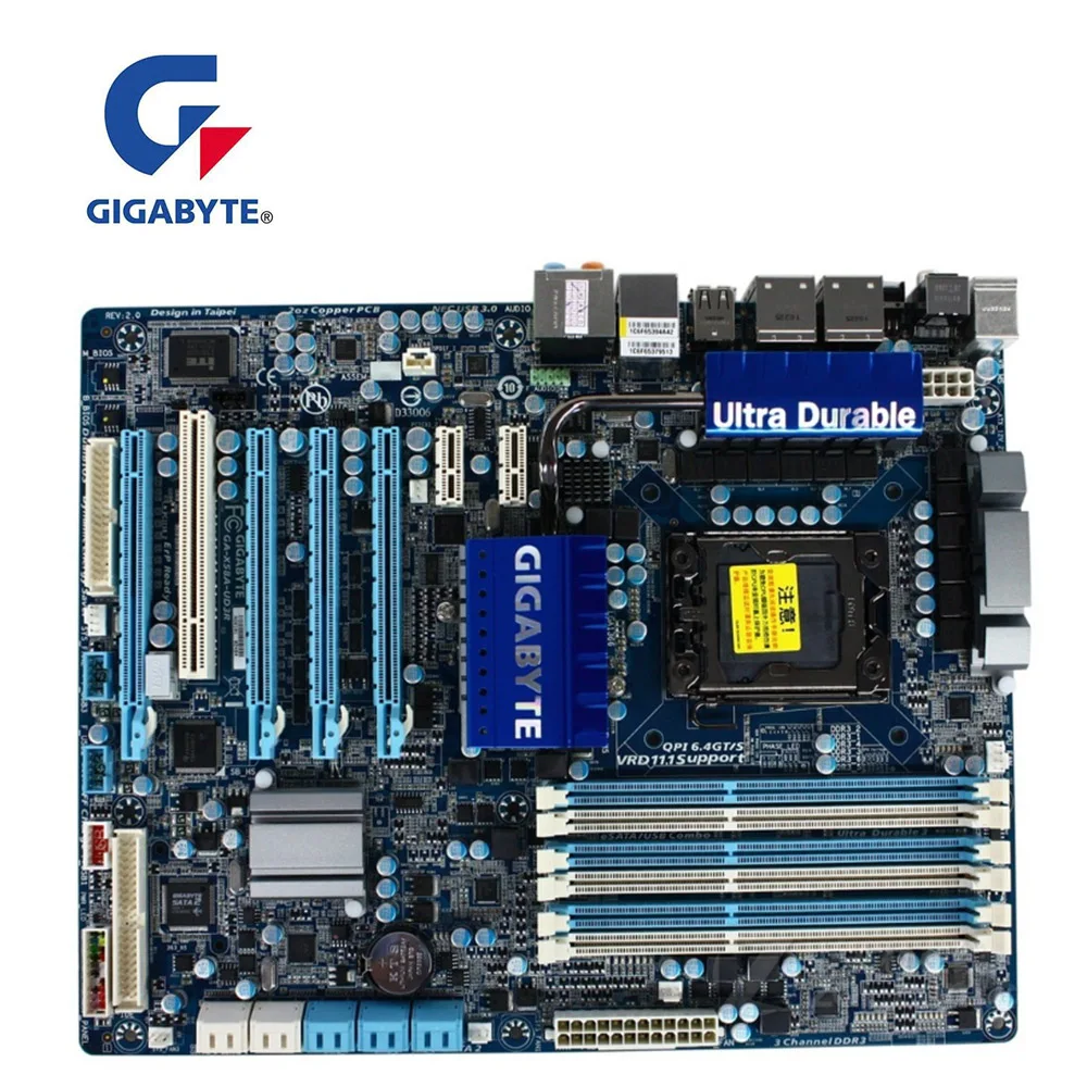 Для GIGABYTE GA X58A UD3R материнская плата LGA 1366 DDR3 для Intel X58 десктопная SATA II PCI E X16