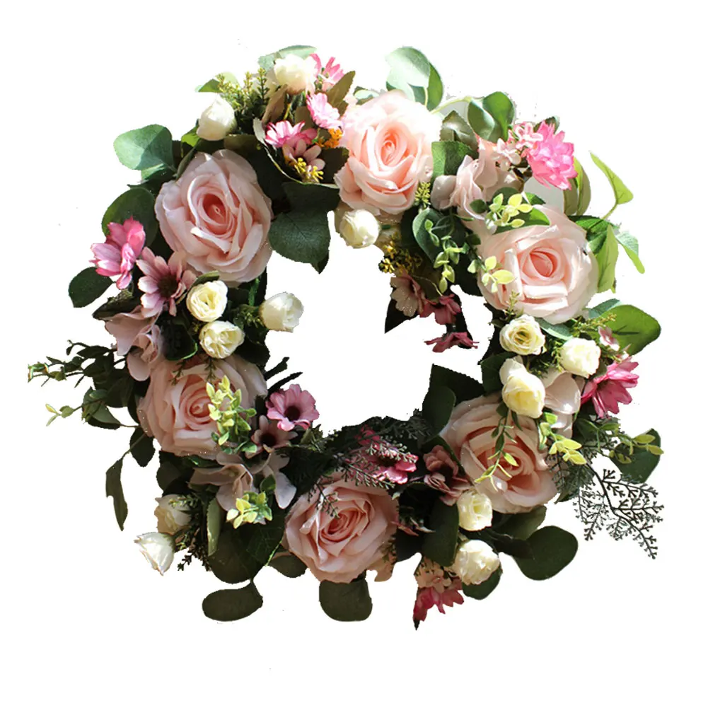 Artificial Floral Wreath Artificial Door Wreath Romantic Rose Simulation Garland For Wedding Party Wall Hanging Decoration
Artificial Floral Wreath Artificial Door Wreath Romantic Rose Simulation Garland For Wedding Party Wall Hanging Decoration