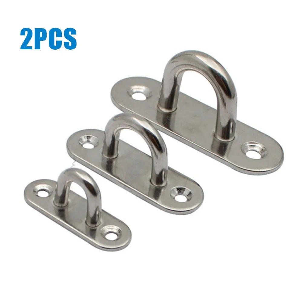 2 Pack Pad Eye Heavy Duty Stainless Steel Oblong Plate Pad Staple Ring Hook Loop Hardware M5 M6 M8 For Chandlery Applications
2 Pack Pad Eye Heavy Duty Stainless Steel Oblong Plate Pad Staple Ring Hook Loop Hardware M5 M6 M8 For Chandlery Applications