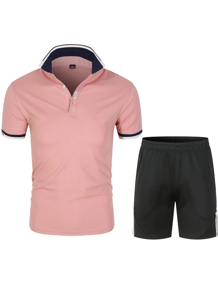 Track Suit Men Slim Polo T Shirt + Shorts Set Casual Solid Tracksuit Male Leisure Men's Top and Pant Suit Sweat Suits Men
Track Suit Men Slim Polo T Shirt + Shorts Set Casual Solid Tracksuit Male Leisure Men's Top and Pant Suit Sweat Suits Men