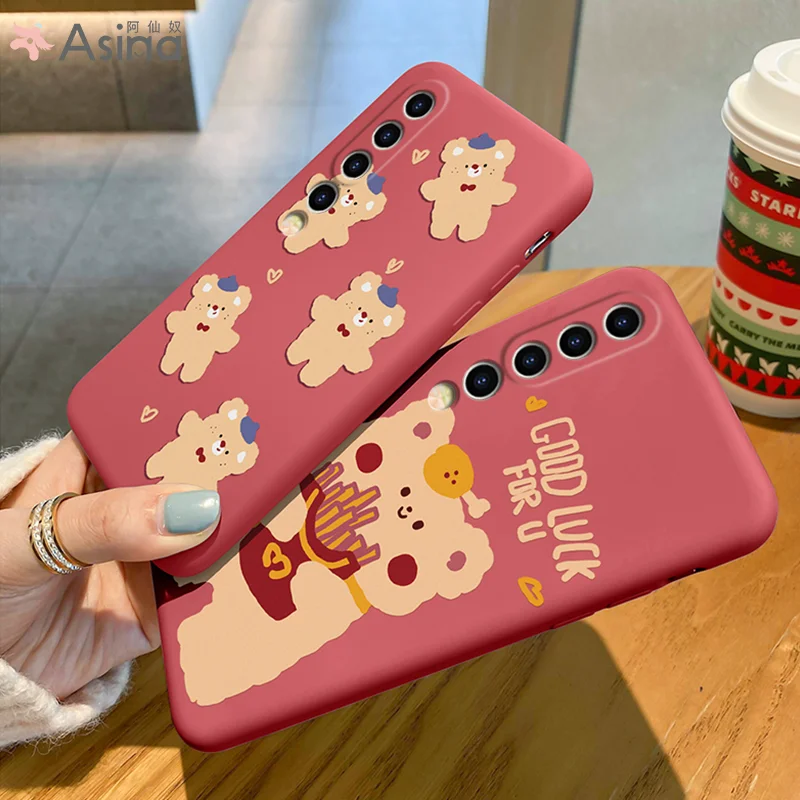 ASINA симпатичный чехол для Xiaomi Redmi Note 8 9 10 Официальный Оригинальный жидкий