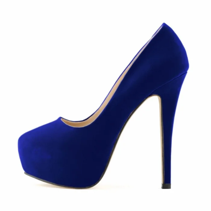spring and autumn station large size thin high heel deep mouth women's wedding single shoes