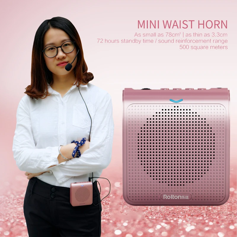 Rolton K100 Portable Loud Speaker Mini Voice Amplifier Microphone With USB Support TF Card For Teaching Tour Guide Promotion
Rolton K100 Portable Loud Speaker Mini Voice Amplifier Microphone With USB Support TF Card For Teaching Tour Guide Promotion