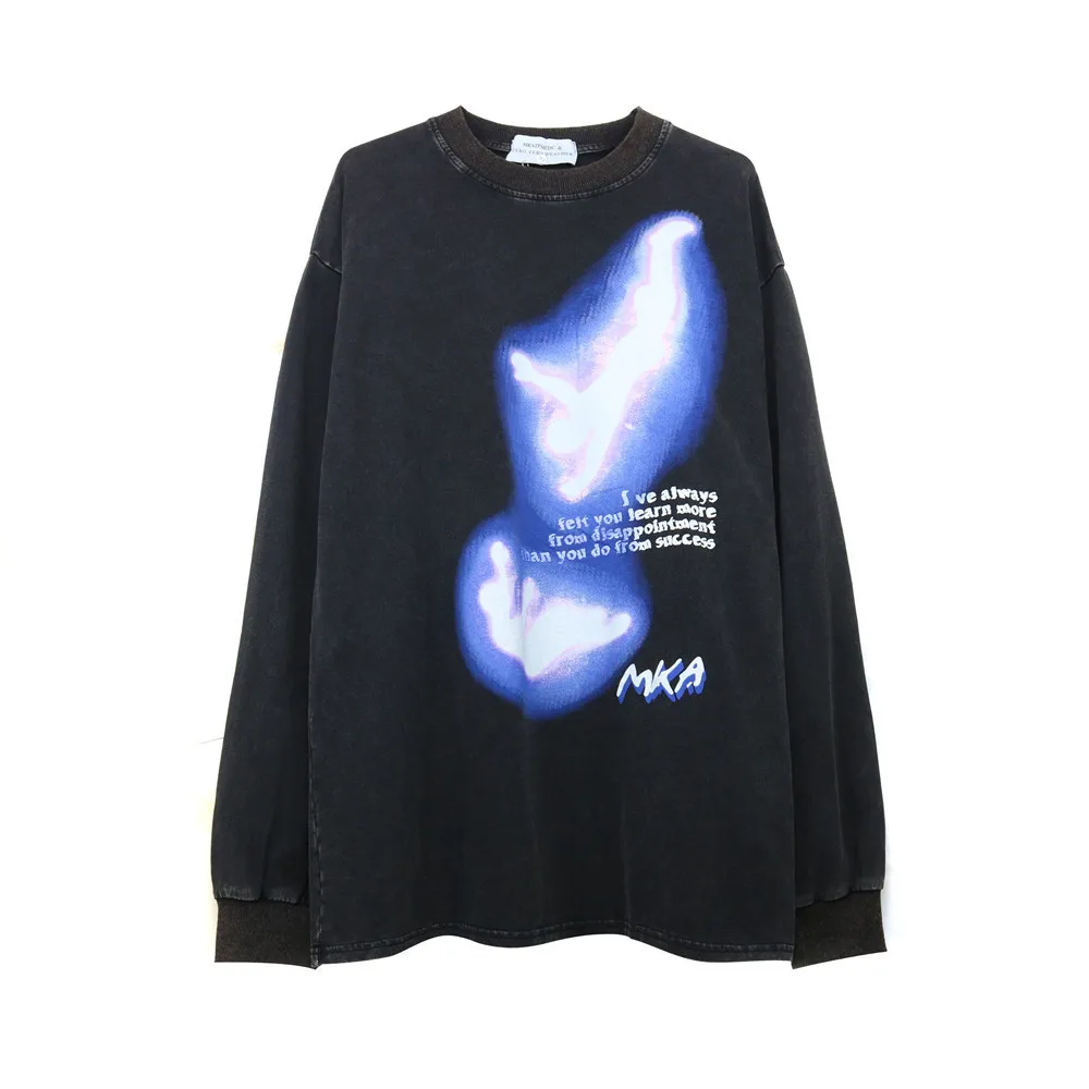 2021 Dark Streetwear Abstract Print Punk Wash Men Pullover Sweatshirts Black Oversized Cotton Tshirt Long Sleeve Vintage Clothes
2021 Dark Streetwear Abstract Print Punk Wash Men Pullover Sweatshirts Black Oversized Cotton Tshirt Long Sleeve Vintage Clothes