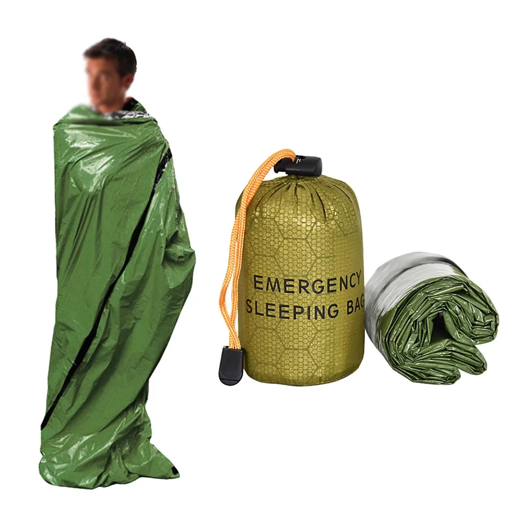 1PC Aluminum Film Emergency Sleeping Bag Storage Pouch For Outdoor Survival Camping Hiking Storage Bag
1PC Aluminum Film Emergency Sleeping Bag Storage Pouch For Outdoor Survival Camping Hiking Storage Bag