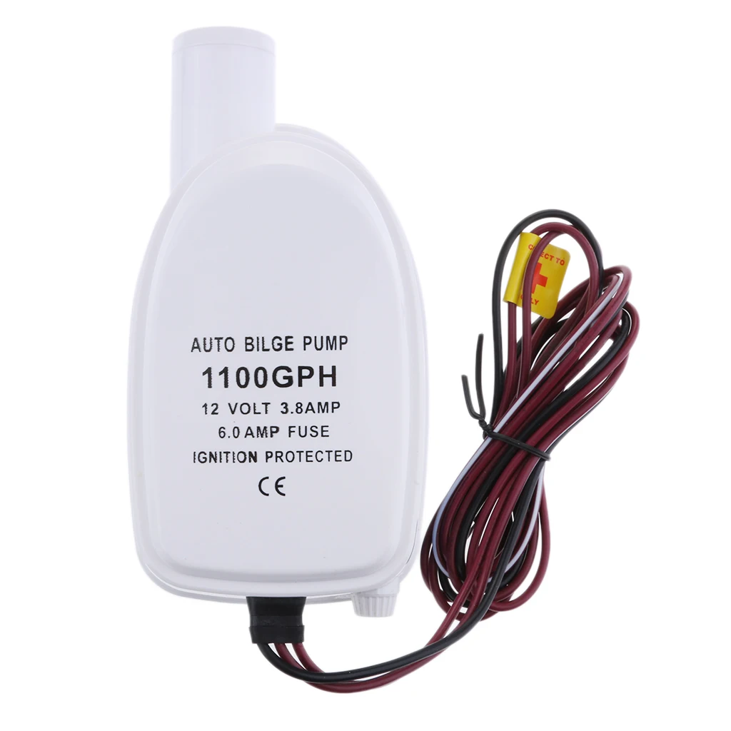 12V 1100GPH Electric Submersible Automatic Bilge Pump for Boat 1.15'' Outlet 
12V 1100GPH Electric Submersible Automatic Bilge Pump for Boat 1.15'' Outlet