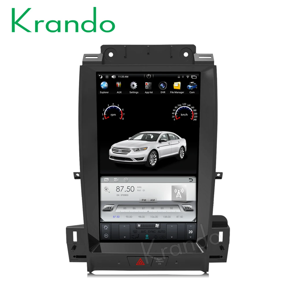 Krando Android 6.0 13.3" Tesla Vertical screen car radio gps navigation for Ford Taurus 2012-2016 multimedia system WIFI
Krando Android 6.0 13.3" Tesla Vertical screen car radio gps navigation for Ford Taurus 2012-2016 multimedia system WIFI