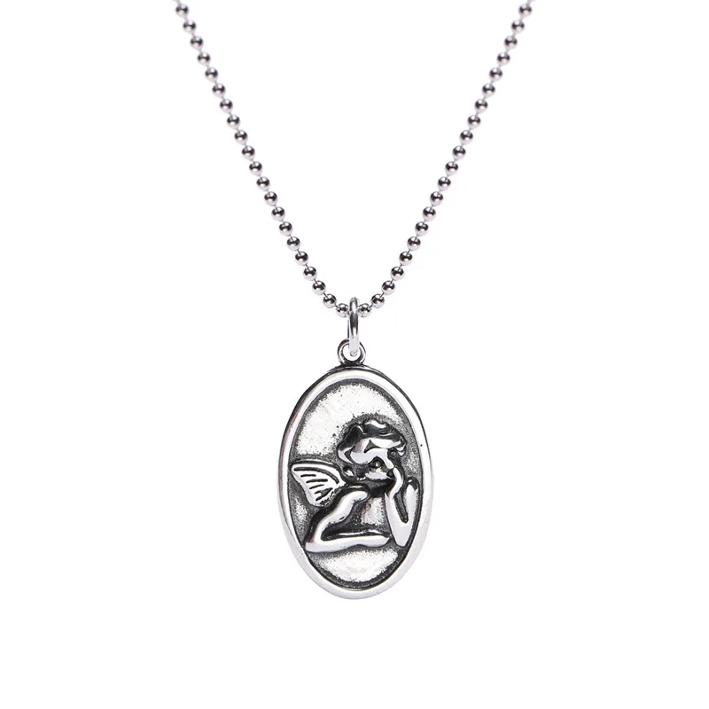 925 Silver Cute Angel Baby Pendant Necklace Jewelry Minimalism Chocker Kolye Vintage Collier Bijoux Femme Women Fashion
925 Silver Cute Angel Baby Pendant Necklace Jewelry Minimalism Chocker Kolye Vintage Collier Bijoux Femme Women Fashion