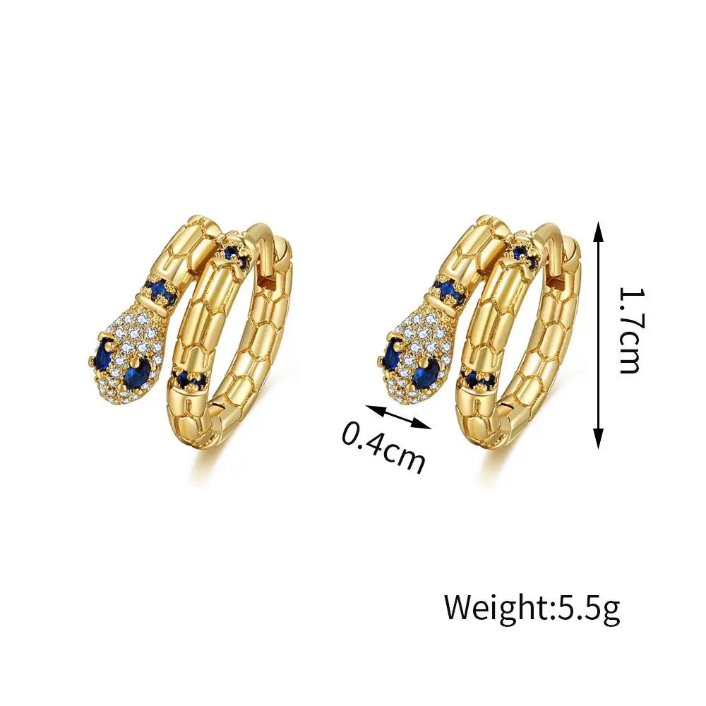 ZN Top Quality Copper Zircon Gold Color Creative Snake Earrings Inlaid CZ Cool Style Charm Hoop earring Women's Jewelry Gift
ZN Top Quality Copper Zircon Gold Color Creative Snake Earrings Inlaid CZ Cool Style Charm Hoop earring Women's Jewelry Gift