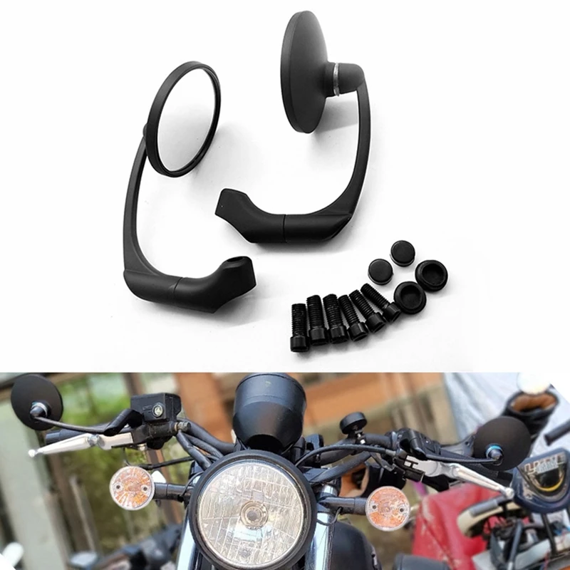 Universal Motorcycle Handlebar Rearview Mirror Round L Rod Rearview Mirror 10MM Reflector Mirror
Universal Motorcycle Handlebar Rearview Mirror Round L Rod Rearview Mirror 10MM Reflector Mirror