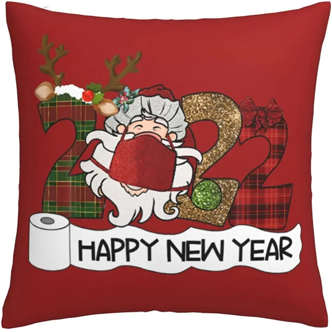 2022 Pillowcase,Happy New Year Pillow Covers 18 x 18 Inches Comfortable Beautiful Soft Decorations for Holiday Party
2022 Pillowcase,Happy New Year Pillow Covers 18 x 18 Inches Comfortable Beautiful Soft Decorations for Holiday Party