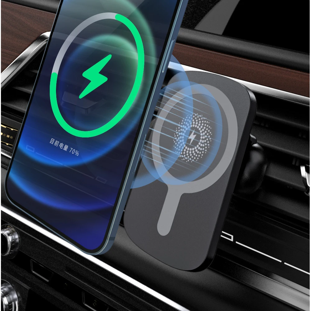 Magnetic Wireless Car Charger Mount for iPhone 13 12 Pro Max 12 13 mini 10W Magnetic Qi Fast Charging Air vent Car Phone Holder
Magnetic Wireless Car Charger Mount for iPhone 13 12 Pro Max 12 13 mini 10W Magnetic Qi Fast Charging Air vent Car Phone Holder