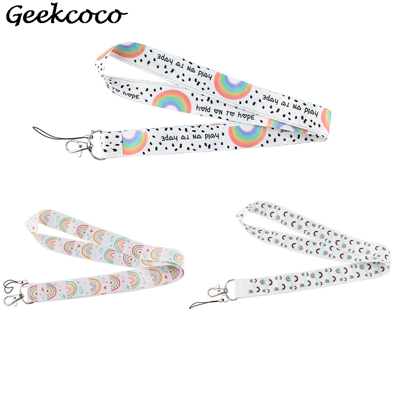 J2400 аппликацией в виде радуги; Ремешок Ожерелье для ключей ID карты Пасс тренажерный зал мобильный телефон USB значок погода узорами и шнурком 
J2400 аппликацией в виде радуги; Ремешок Ожерелье для ключей ID карты Пасс тренажерный зал мобильный телефон USB значок погода узорами и шнурком