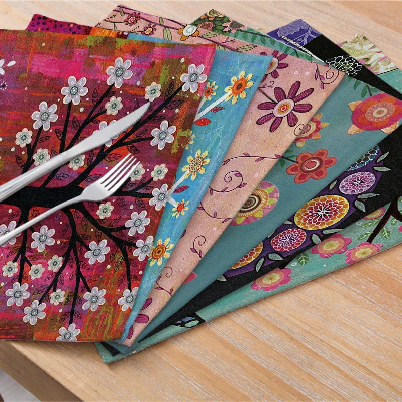 Polyester Linen Placemat Tableware Mat Plant Prints For Kitchen Dining Table Waterproof Coaster Modern Pad Home Decor 30*40cm/pc
Polyester Linen Placemat Tableware Mat Plant Prints For Kitchen Dining Table Waterproof Coaster Modern Pad Home Decor 30*40cm/pc