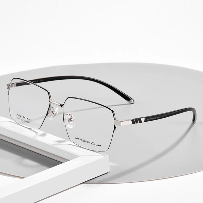 Business Men's Ultra Light Pure Titanium Full Frame Glasses Frame Fat Big Face Fashion Thin Leg Prescription Glasses Polygon
Business Men's Ultra Light Pure Titanium Full Frame Glasses Frame Fat Big Face Fashion Thin Leg Prescription Glasses Polygon