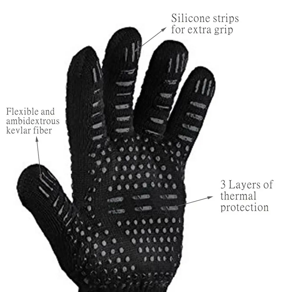 1 Pair Gloves BBQ High Temperature Insulation Silicone Glove Oven Baking Cooking Glove For Grill Gloves
1 Pair Gloves BBQ High Temperature Insulation Silicone Glove Oven Baking Cooking Glove For Grill Gloves