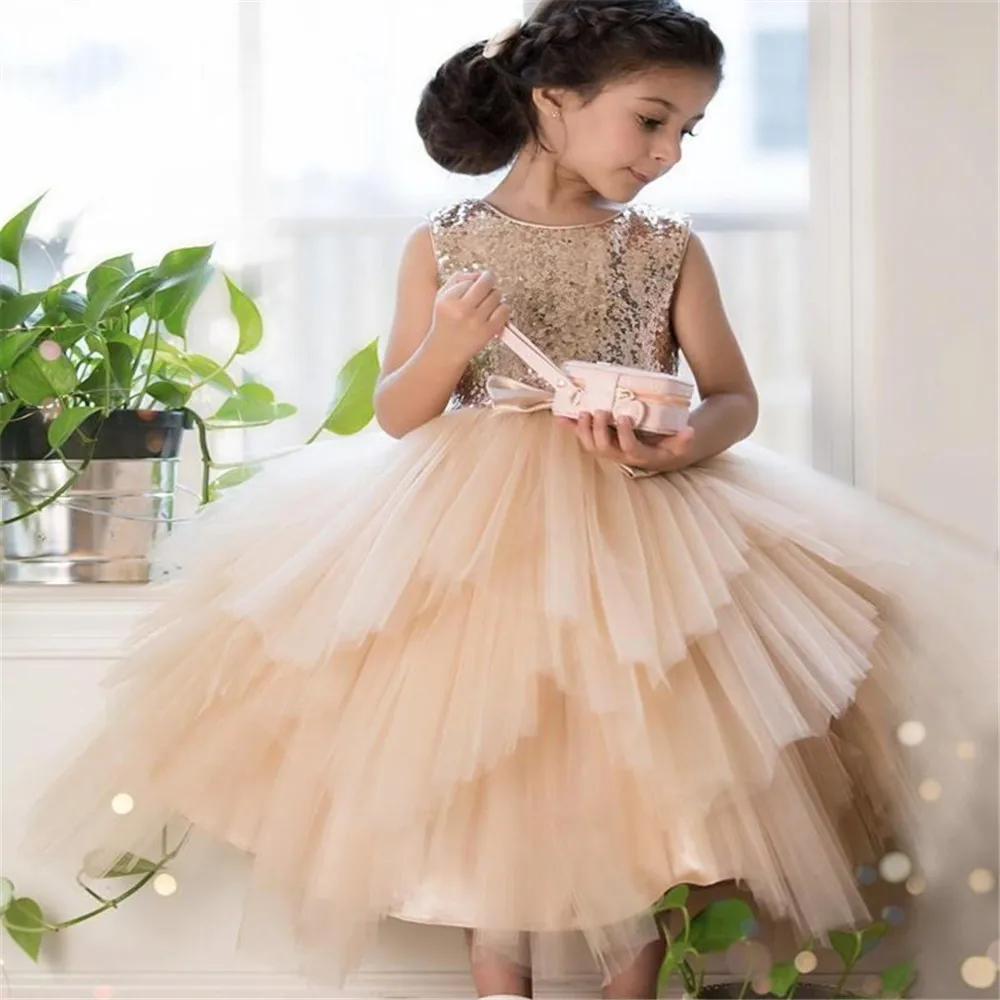 Flower Girls Dresses Sheer Jewel Neck With Sash Ruffles Party Princess Kids Party Birthday Communion Gowns
Flower Girls Dresses Sheer Jewel Neck With Sash Ruffles Party Princess Kids Party Birthday Communion Gowns