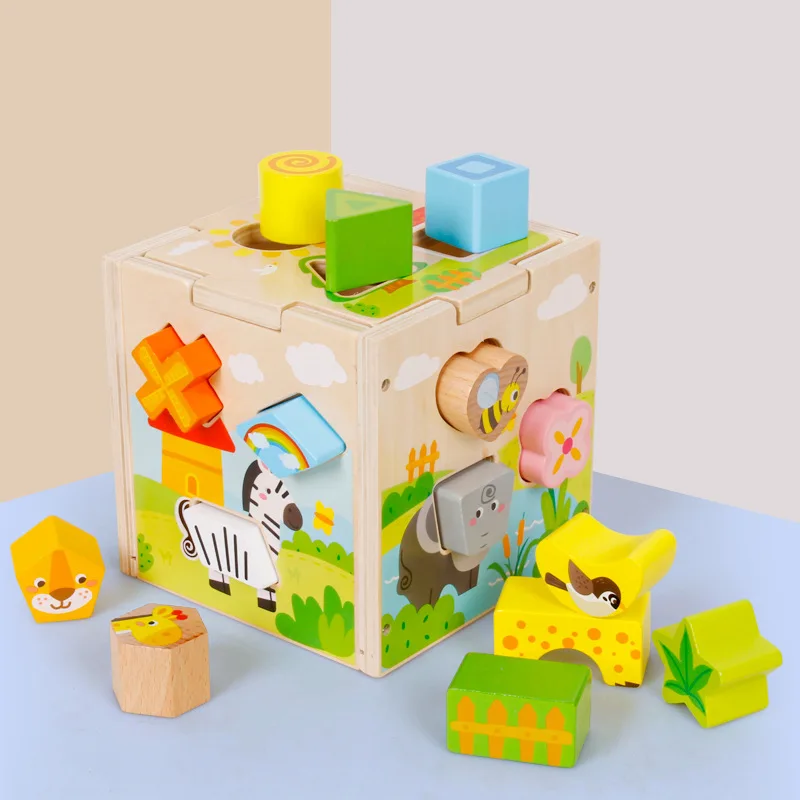 Children's Wooden Pattern Matching Building Blocks Fun Cartoon Intelligence Box Assembling Combination Educational Toys
Children's Wooden Pattern Matching Building Blocks Fun Cartoon Intelligence Box Assembling Combination Educational Toys