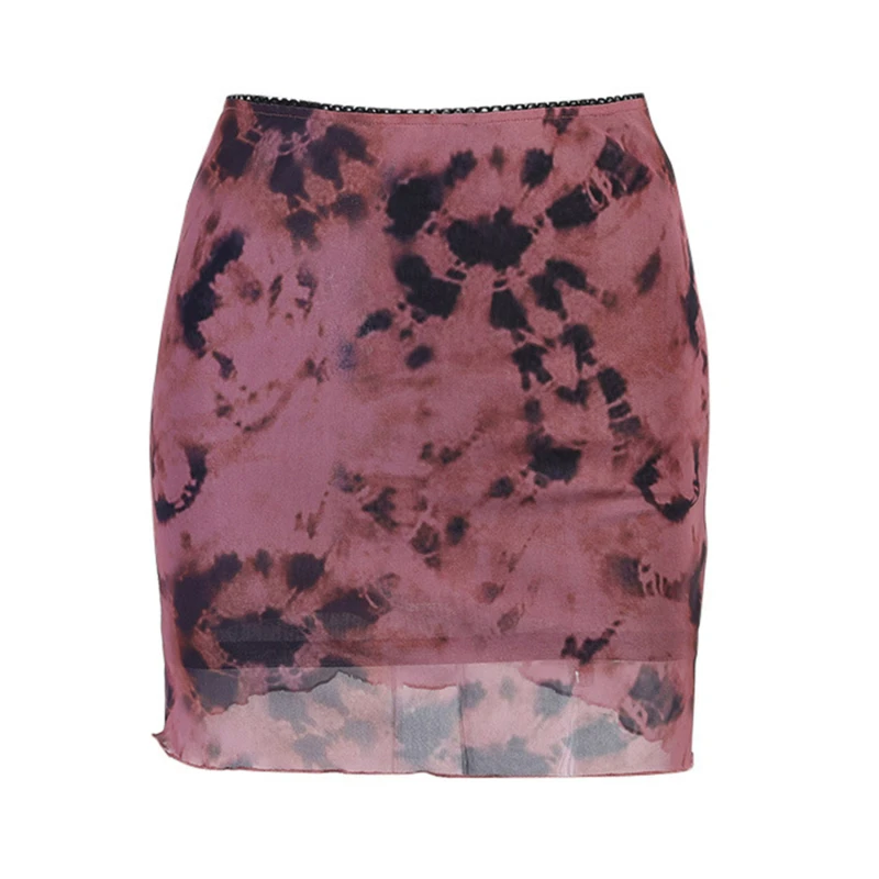Pastel Goth High Waist Tie Dye Mesh Mini Skirts 2000s Aesthetics Ruffles A-line Skirts Vintage Outfits Double Layer
Pastel Goth High Waist Tie Dye Mesh Mini Skirts 2000s Aesthetics Ruffles A-line Skirts Vintage Outfits Double Layer