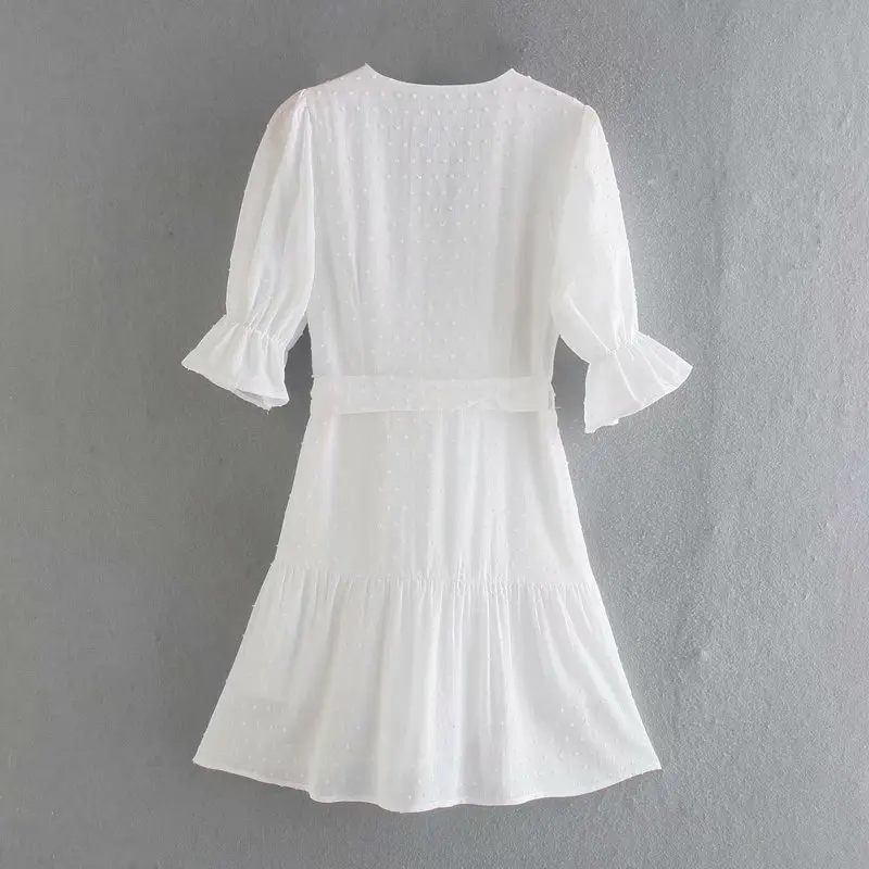 White Dress For Women Bandage V Neck High Waist Solid Color Cross Lantern Sleeves Cascading Ruffle Casual Elegant Princess Dress
White Dress For Women Bandage V Neck High Waist Solid Color Cross Lantern Sleeves Cascading Ruffle Casual Elegant Princess Dress
