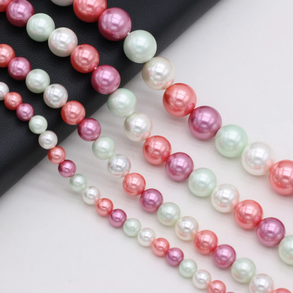 2021 High Quality Pearl Round Mixed Color Shell Beads Beaded DIY Necklace Bracelet Exquisite Jewelry Gift Making Wholesale
2021 High Quality Pearl Round Mixed Color Shell Beads Beaded DIY Necklace Bracelet Exquisite Jewelry Gift Making Wholesale