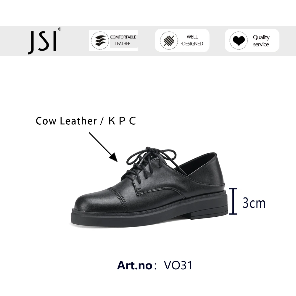 JSI New 2021 Basic Shoes Woman Flats Casual Spring Autumn Round Toe Fashion StyleGenuine Leather Comfort Lace-up Shoes VO31
JSI New 2021 Basic Shoes Woman Flats Casual Spring Autumn Round Toe Fashion StyleGenuine Leather Comfort Lace-up Shoes VO31