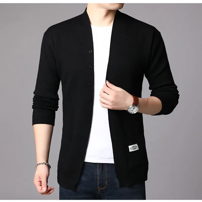 Cardigan Man Sweater Fashion Wool Coat Mandarin Collar Spring Autumn Solid Knitted Causal Long Cardigans Male Sweater Clothing
Cardigan Man Sweater Fashion Wool Coat Mandarin Collar Spring Autumn Solid Knitted Causal Long Cardigans Male Sweater Clothing