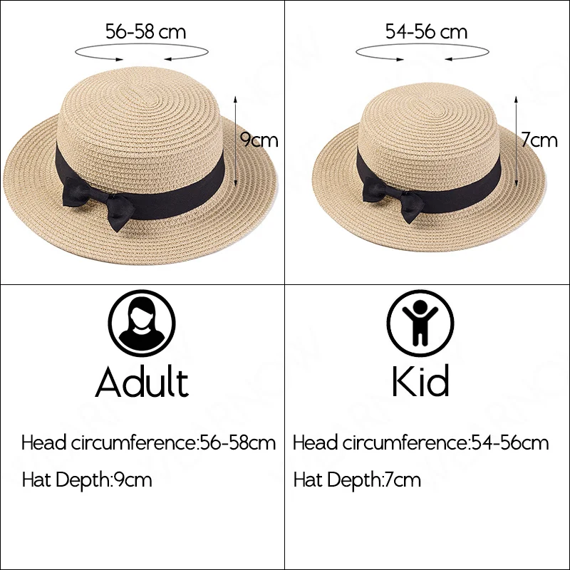 2021 New Women's Summer Hat for Women Sun Hats Girls Straw Ribbon Bow Beach Bone Flat Top Panama Hat Parent-child Caps MZ006
2021 New Women's Summer Hat for Women Sun Hats Girls Straw Ribbon Bow Beach Bone Flat Top Panama Hat Parent-child Caps MZ006