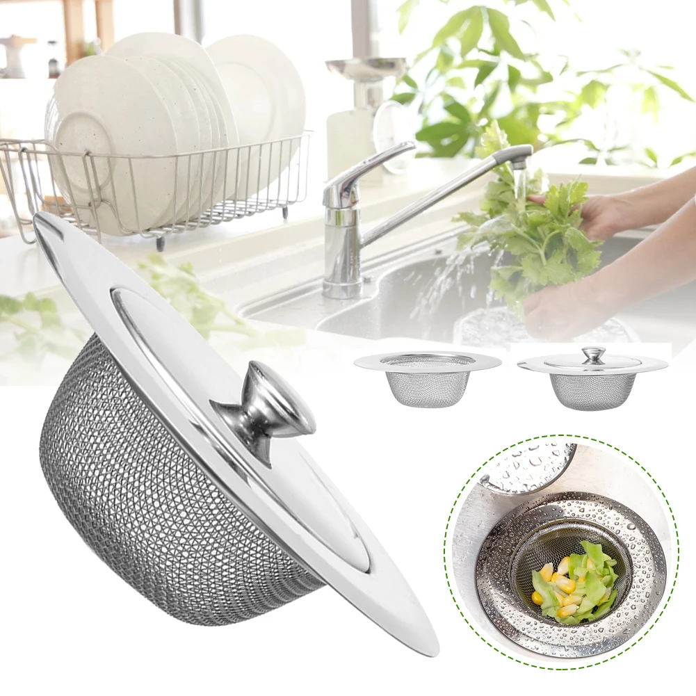 Sink Strainer Stainless Steel Sink Strainer Stopper Waste Plug Sink Filter Filtre Bathroom Hair Catcher Kitchen Supplies
Sink Strainer Stainless Steel Sink Strainer Stopper Waste Plug Sink Filter Filtre Bathroom Hair Catcher Kitchen Supplies