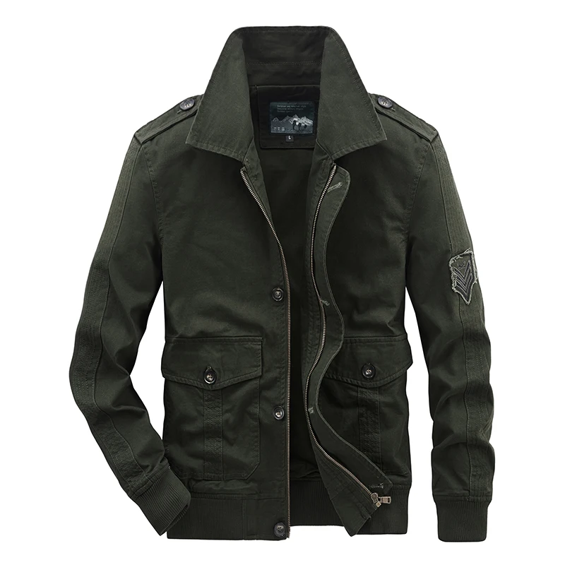 New Casual Jacket Cargo Bomber Jackets Men 100% Cotton Jacket Mens Hip Hop Windbreaker Coats Male Military Tactical Coat
New Casual Jacket Cargo Bomber Jackets Men 100% Cotton Jacket Mens Hip Hop Windbreaker Coats Male Military Tactical Coat