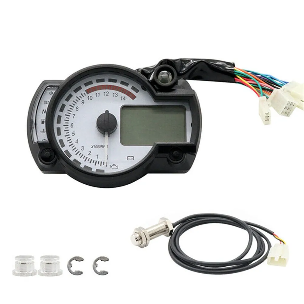 7 LED Motorcycle Odometer Speedometer Meter Digital Gauge Tachometer Engine 12V Rotate Speed Oil Quantity Engine Failure Display
7 LED Motorcycle Odometer Speedometer Meter Digital Gauge Tachometer Engine 12V Rotate Speed Oil Quantity Engine Failure Display