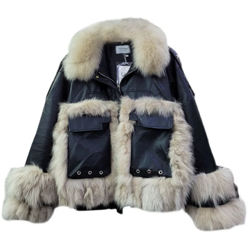 2021 winter new elegant ladies fashion real fox fur coat for women winter short fur jacket big pocket zipper chic warm outwear
2021 winter new elegant ladies fashion real fox fur coat for women winter short fur jacket big pocket zipper chic warm outwear
