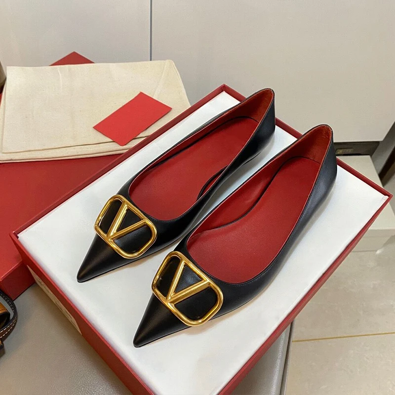 2021 Spring New Metal Buckle French Temperament Women's Shoes Pointed Rhinestone Buckle Ballet Flats Ladies Btalon Femme
2021 Spring New Metal Buckle French Temperament Women's Shoes Pointed Rhinestone Buckle Ballet Flats Ladies Btalon Femme