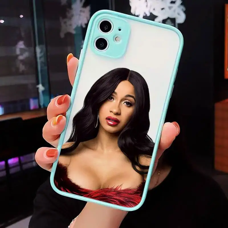 Cardi B Phone Case For iPhone 12 11 Mini Pro XR XS Max 7 8 Plus X Matte transparent blue Back Cover
Cardi B Phone Case For iPhone 12 11 Mini Pro XR XS Max 7 8 Plus X Matte transparent blue Back Cover