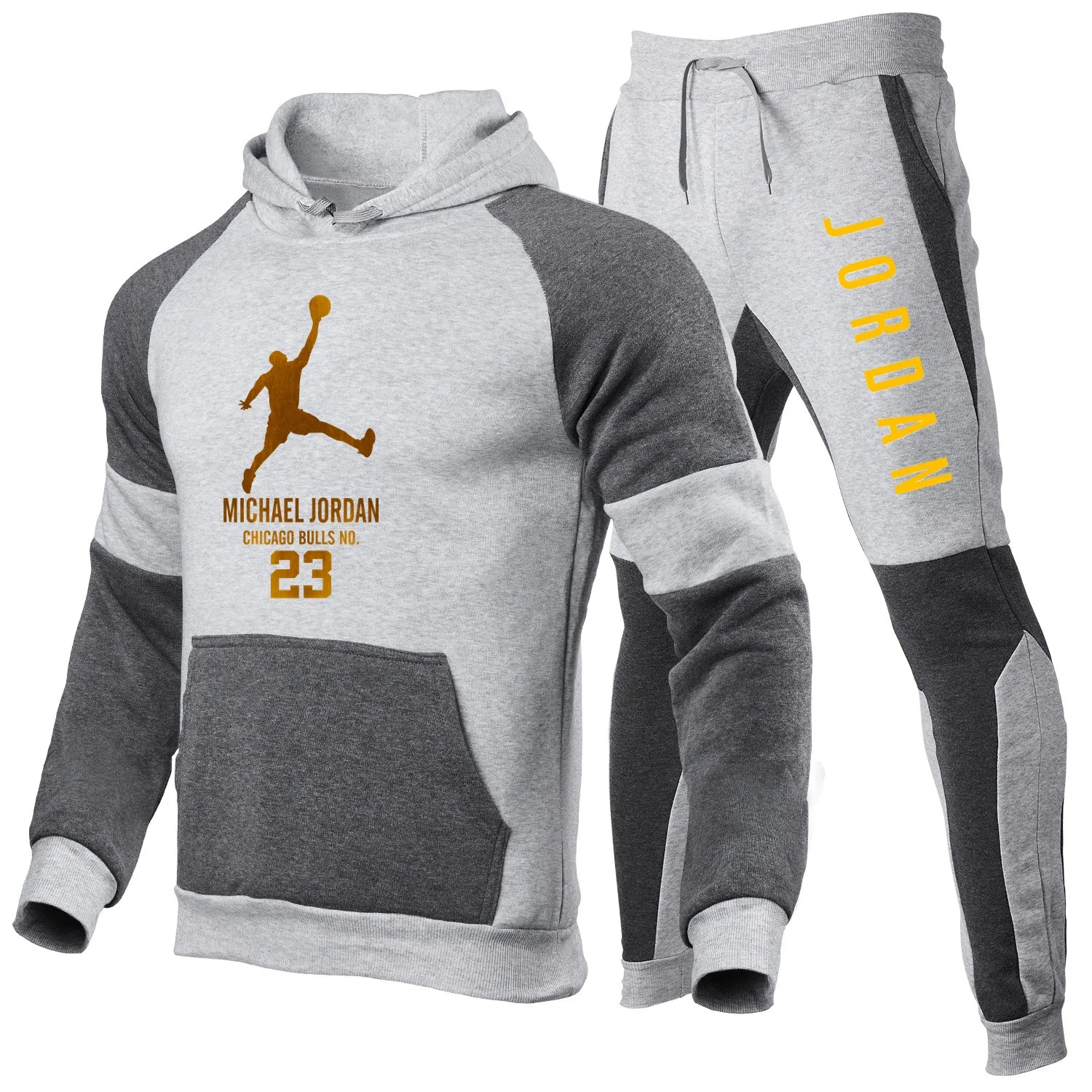 New Men's Hoodie Suit Fashion Letter Printing Brand Casual Sports Two-piece Splicing Hoodie Men's Jogging Sportswear
New Men's Hoodie Suit Fashion Letter Printing Brand Casual Sports Two-piece Splicing Hoodie Men's Jogging Sportswear