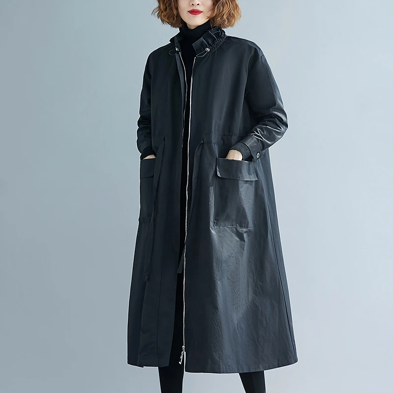 NYFS 2021 New Spring Autumn Fashion lotus leaf collar Woman Coat Loose Casual Slim Windbreaker
NYFS 2021 New Spring Autumn Fashion lotus leaf collar Woman Coat Loose Casual Slim Windbreaker