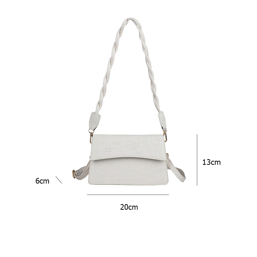 Women PU Leather Cartoon Embossing Messenger Pouch Fashion Shoulder Messenger Tote Bag Casual Crossbody Handbag 20x13x6cm
Women PU Leather Cartoon Embossing Messenger Pouch Fashion Shoulder Messenger Tote Bag Casual Crossbody Handbag 20x13x6cm