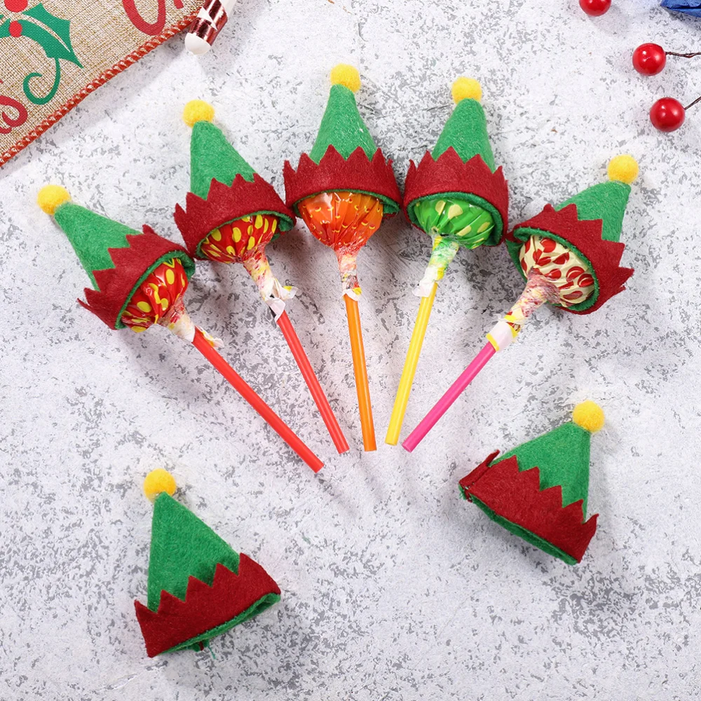 24Pcs Breathable Christmas Decorations Lovely Lollipop Hats Candy Decors (Green)
24Pcs Breathable Christmas Decorations Lovely Lollipop Hats Candy Decors (Green)