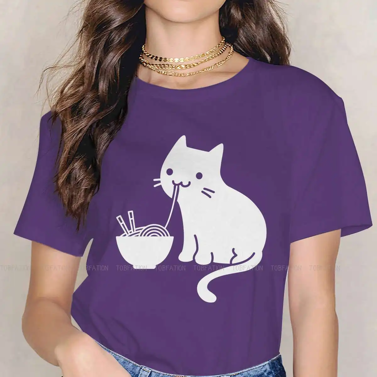 Cat Moggy Cartoon Cute Kitten Alley Animal 100% Cotton TShirts Eating Ramen Personalize Homme T Shirt New Trend Clothing
Cat Moggy Cartoon Cute Kitten Alley Animal 100% Cotton TShirts Eating Ramen Personalize Homme T Shirt New Trend Clothing