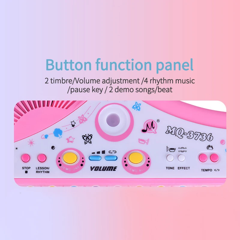 Musical Toys Kids Piano 37 Keys Mini Electronic Organ Musical Piano Teaching Keyboard With Microphone Educational Toys For Kids
Musical Toys Kids Piano 37 Keys Mini Electronic Organ Musical Piano Teaching Keyboard With Microphone Educational Toys For Kids