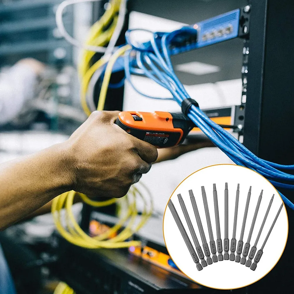 Стандартная звездообразная отвертка, набор сверл Torx 100 мм/4 дюйма, шестигранная ручка
Стандартная звездообразная отвертка, набор сверл Torx 100 мм/4 дюйма, шестигранная ручка