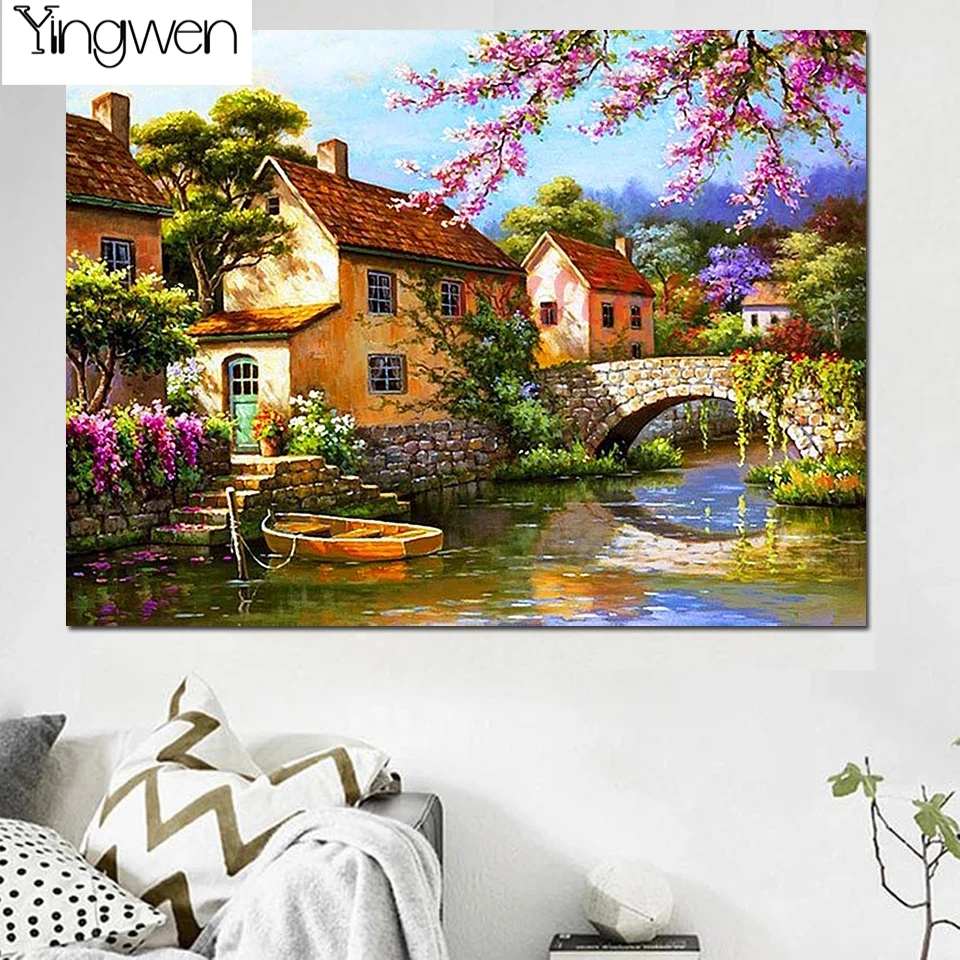 Full Drill Diamond Painting 5D Landscape Small Town Sale Diamond Embroidery Home Decoration Gift Cross Stitch Mosaic Art Needle
Full Drill Diamond Painting 5D Landscape Small Town Sale Diamond Embroidery Home Decoration Gift Cross Stitch Mosaic Art Needle