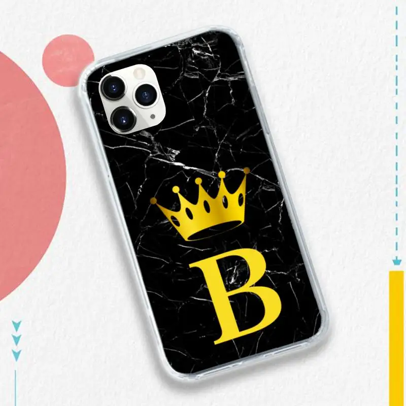 Letter Monogram Gold Marble Phone Case Transparent soft For iphone 5 5s 5c se 6 6s 7 8 11 12 plus mini x xs xr pro max 
Letter Monogram Gold Marble Phone Case Transparent soft For iphone 5 5s 5c se 6 6s 7 8 11 12 plus mini x xs xr pro max