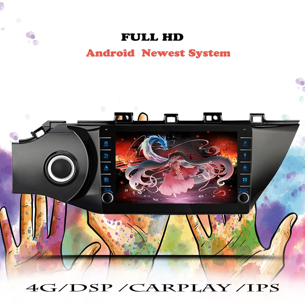 Android 10 0 DSP автомобильный Радио для KIA K2 Рио 2017 2018 мультимедийный проигрыватель
