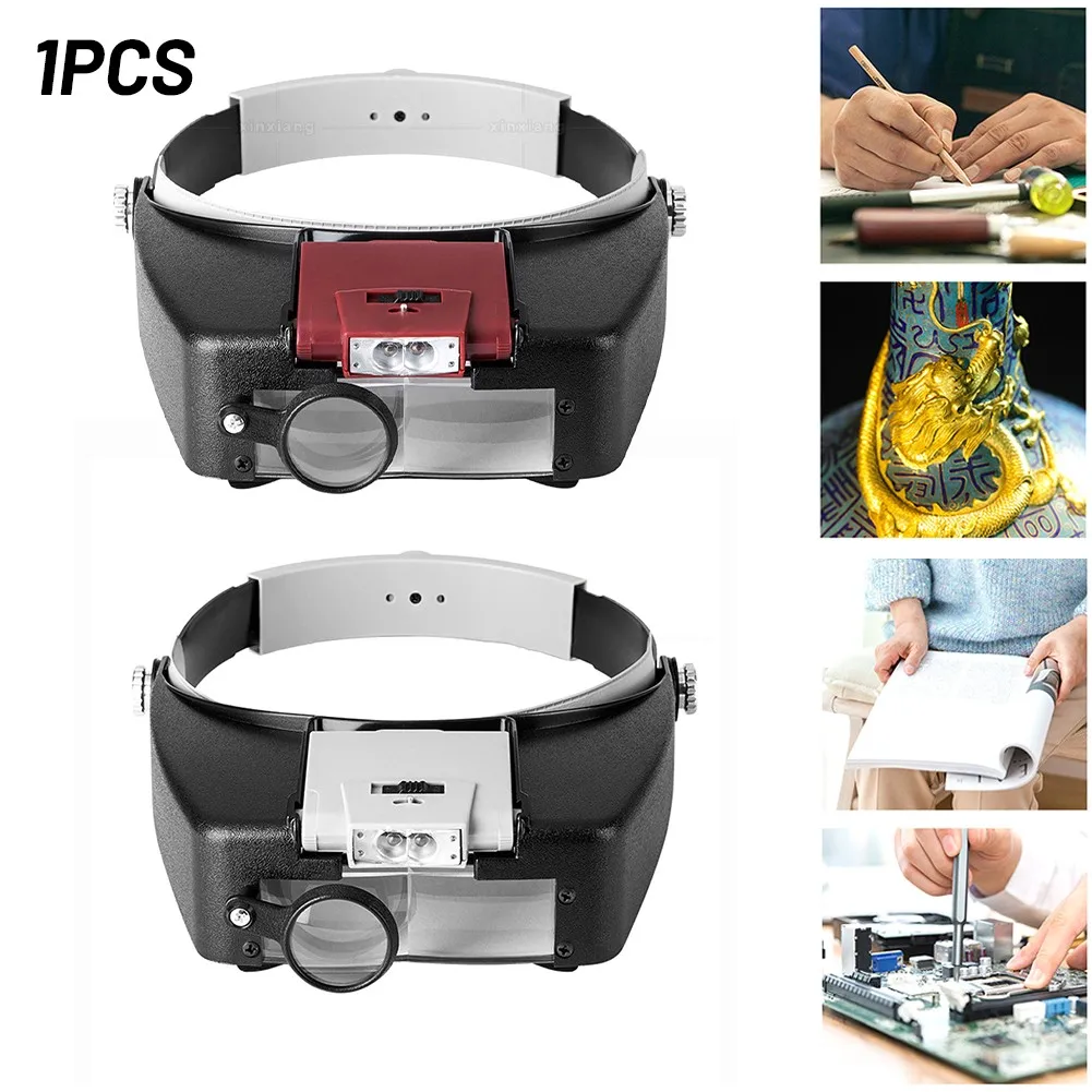 Head-mounted Circuit Board Repair Clock LED Light Power Glasses Magnifying Glass Magnifying Magnifier Glass
Head-mounted Circuit Board Repair Clock LED Light Power Glasses Magnifying Glass Magnifying Magnifier Glass